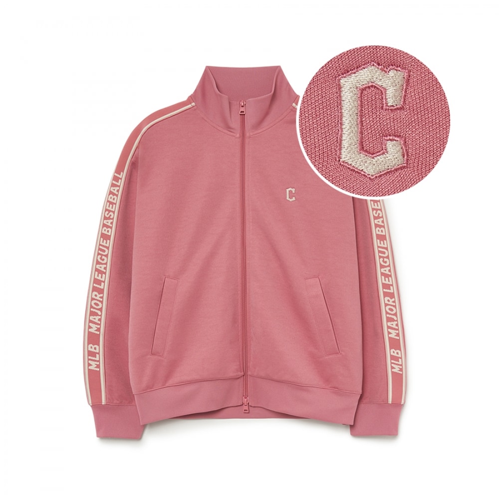 MLB ベーシックアスレジャージャージーステンドネック集業 CLE (Mg.Pink)
