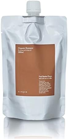 cinque (サンク) オーガニック シャンプー シャンプー 日本製 詰め替え用 280ml アミノ酸 低刺激 ノンシリコン 無添加 ヘアケア