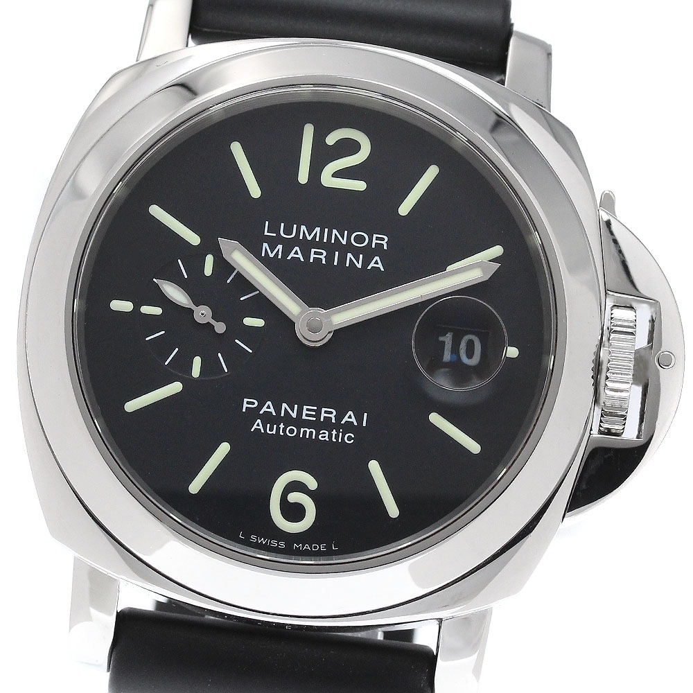 パネライ PANERAI PAM00104 ルミノールマリーナ スモールセコンド 自動巻き メンズ 保証書付き_958871【中古】