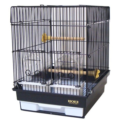 鳥かご　ＨＯＥＩ　２１デラックスＢ　ブラック　（２９X３６．５X３９ｃｍ）　セキセイ　小型インコ　フィンチ　ブラック塗装　ＣＲＣ55―15―10―10―00 5,453円