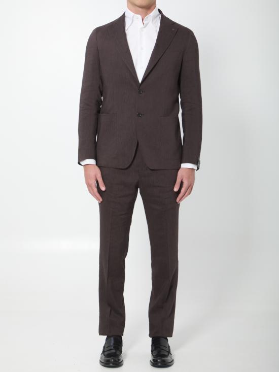 TAGLIATORE Men Suits Set 2SVS22K01PE080016 BROWN