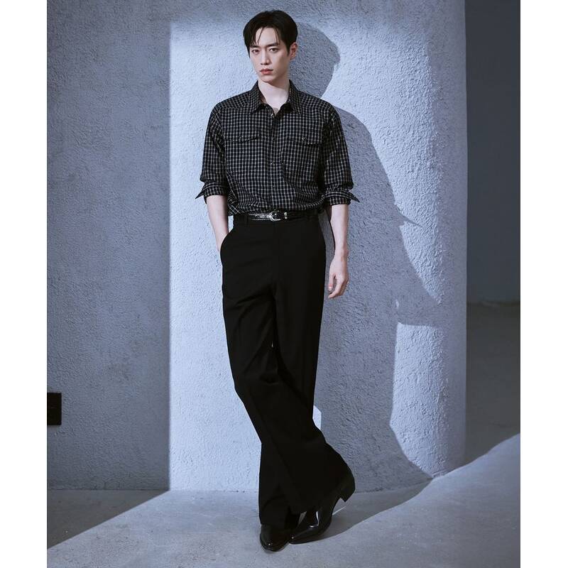 DRAW FIT [ソ・ガンジュン PICK] フレンチフレアスラックス [BLACK] DFPT6101BK 372771