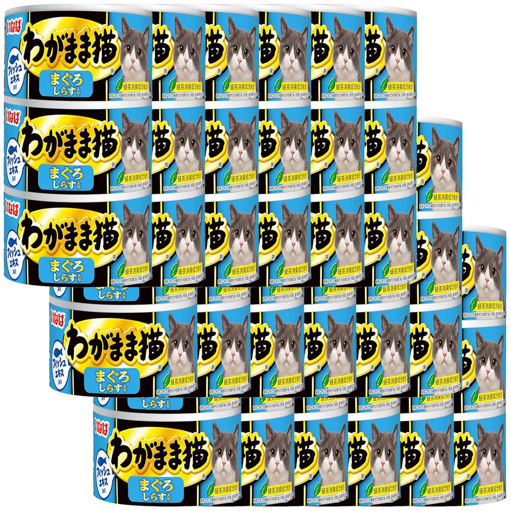 いなば わがまま猫缶 まぐろ しらす入り 140g×3個 18個セット