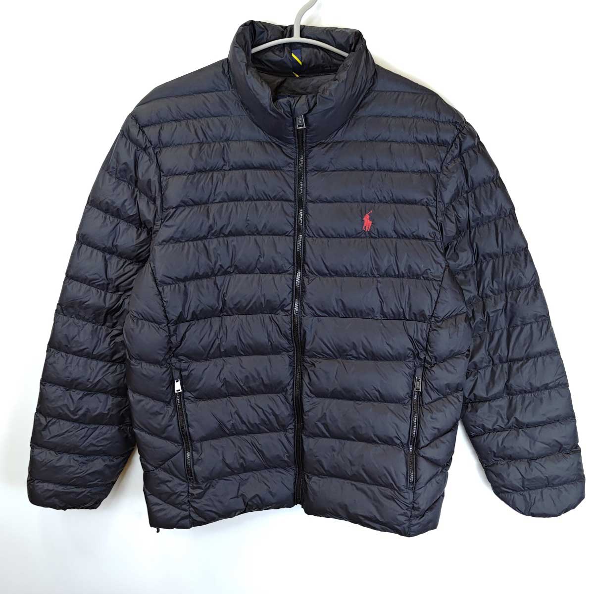 【中古】ポロラルフローレン Polo Ralph Lauren ナイロン 中綿 ジャケット M ブラック メンズ コート ブルゾン