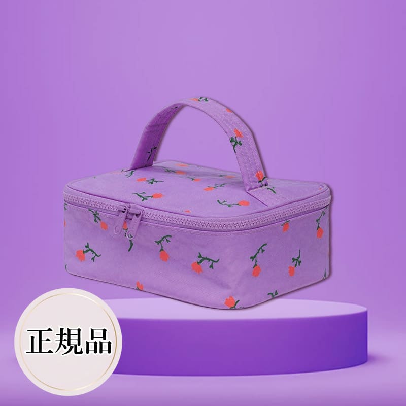 ポーチ スモールコスメティックケース ペインテッドワイルドフラワー 花柄 メイクポーチ 小物入れ