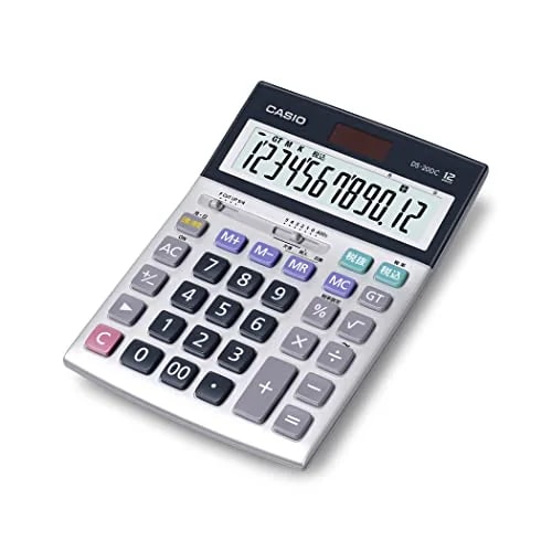 カシオ 本格実務電卓 12桁 日数&時間計算 グリーン購入法適合 デスクタイプ DS-20DC-N