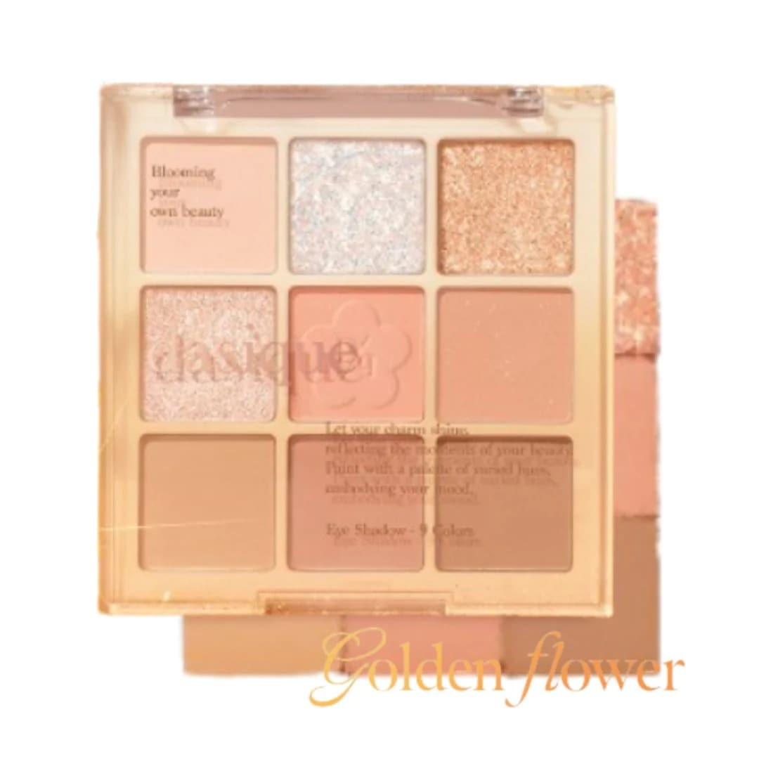 [6/10 NEW 新作/カラー追加] アイシャドウパレット 26 Golden Flower( 9口アイパレット)/アイシャドウ/グリッター/韓国メイク/韓国コスメ