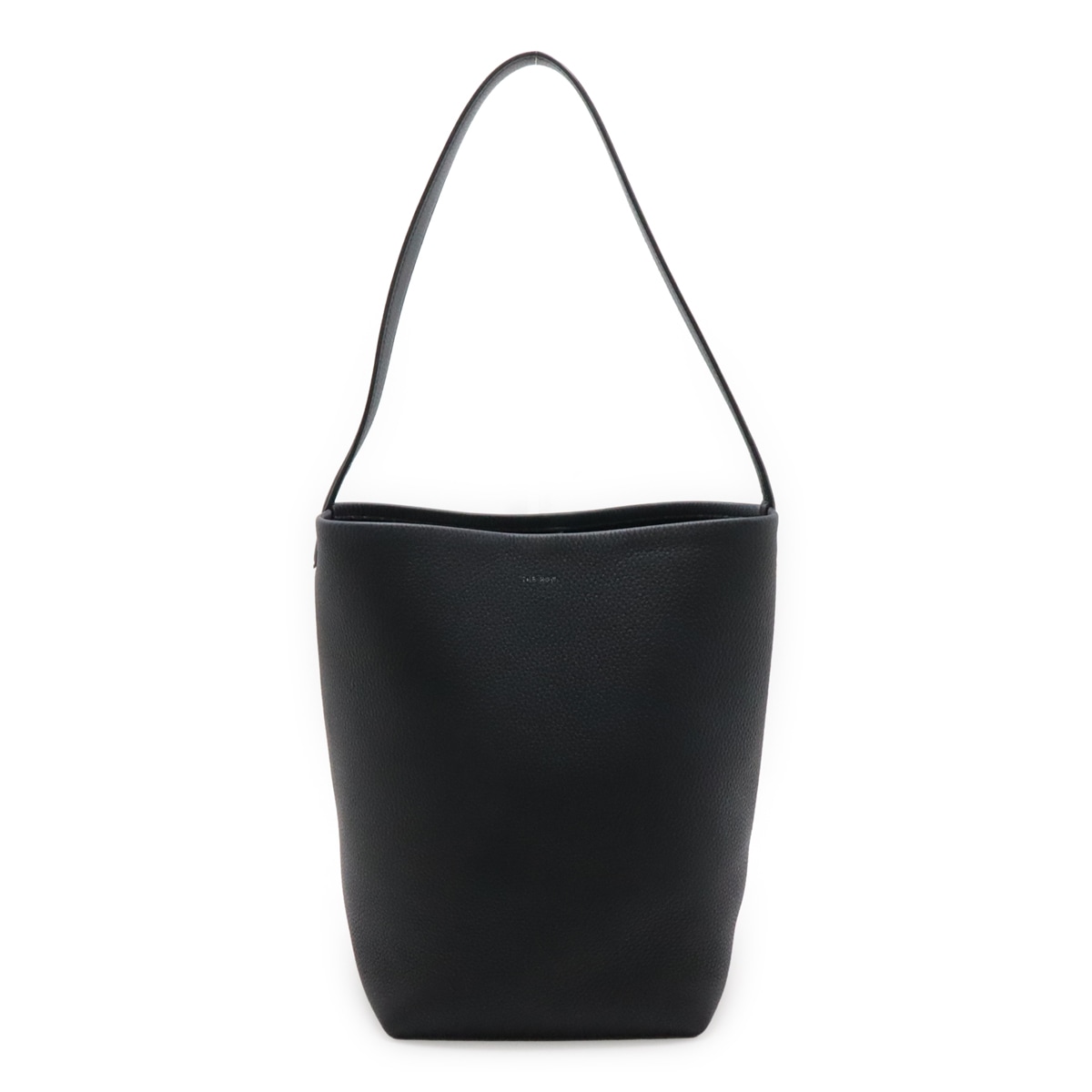 THE ROW ザ ロウ ミディアム パークトート MEDIUM N/S PARK TOTE 縦型 トートバッグ ショルダートート 肩掛け レザー ブラック系 黒 W1313L129