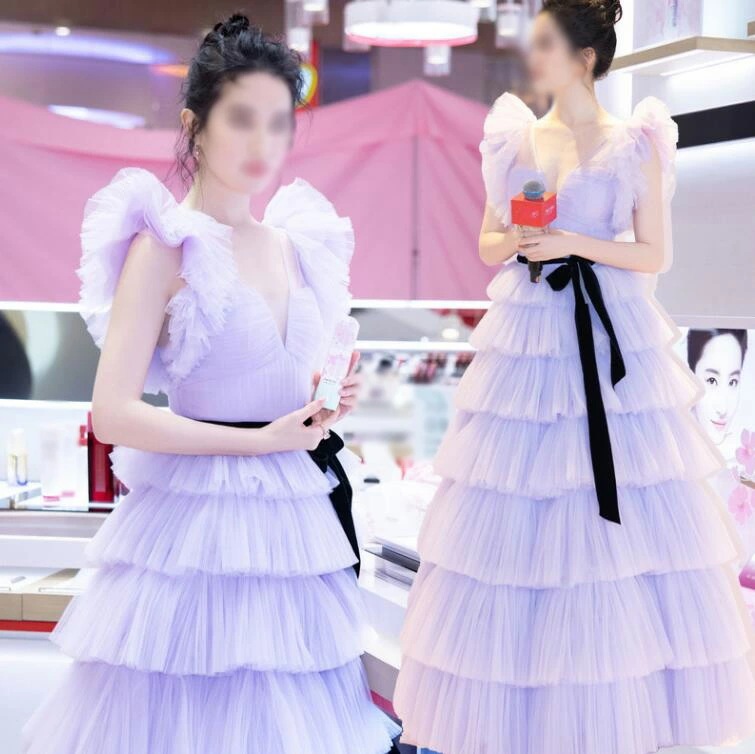 パーティードレス 可愛い 多重チュール 成人式ドレス 高級感 カラードレス 結婚式ドレス ウェディングドレス 前撮りドレス 後撮り きれいめ フォトウェディング撮影 ロング コンサート お姫様 オフシ