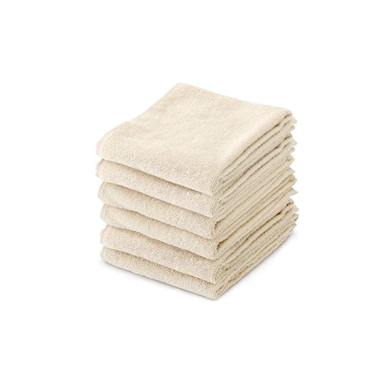 フェイスタオル (全12色) コットン100％ 250匁 3486cm 6枚セット ホワイトゴールド [ タオル セット 無地 エステタオル 業務用タオル サロンタオル ホテルタオル ホテル仕様 洗 5,639円