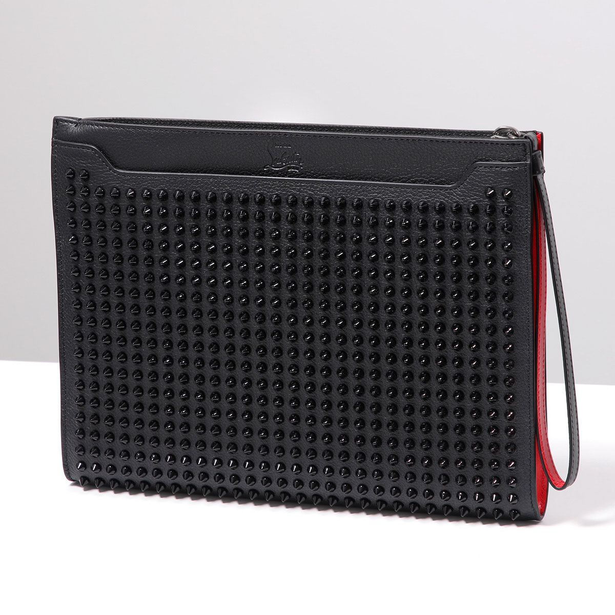 Christian Louboutin クリスチャンルブタン クラッチバッグ SKYPOUCH スカイポーチ 1205132 メンズ レザー セカンドバッグ 鞄 CM53/BLACK-BLACK