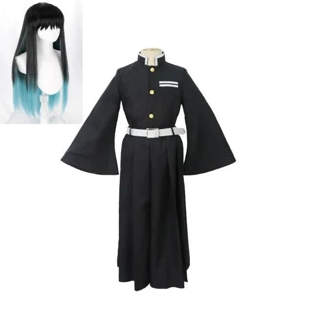 時透無一郎 ときとう むいちろう コスチューム コスプレ ウイッグ付 キッズ 衣装 なりきり 服 ハロウィン 鬼 滅 刃風 きめつのやいば クリスマス おしゃれ