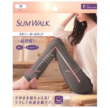 slimwalk スキニールームウェア グレー Mサイズ スパッツ レギンス 2セット