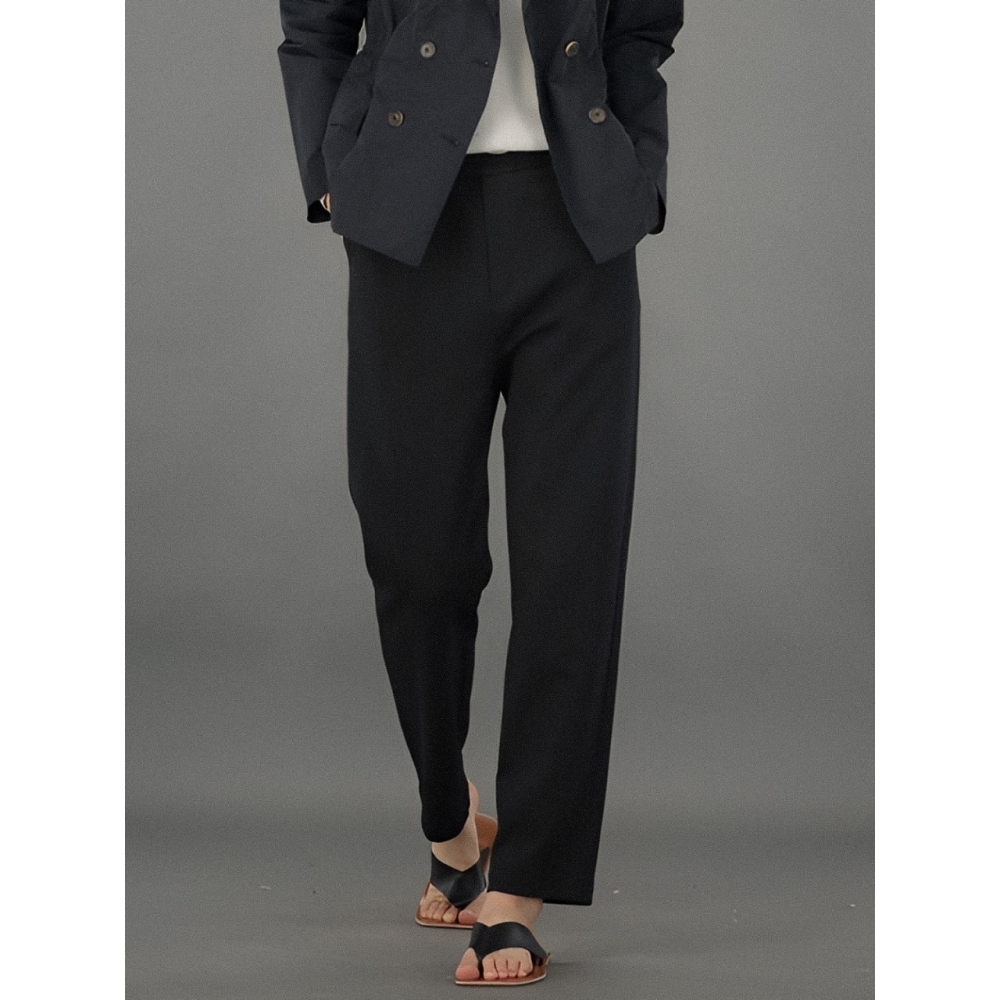 ACUD コンフォートオールデイテーパードパンツブラック