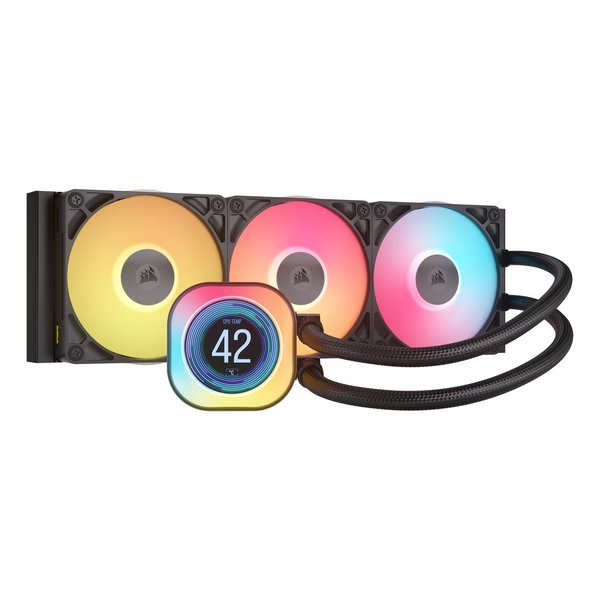 水冷一体型CPUクーラー iCUE LINK TITAN 360 RX RGB LCD 120mmファン3基/ブラック CW-9061023-WW