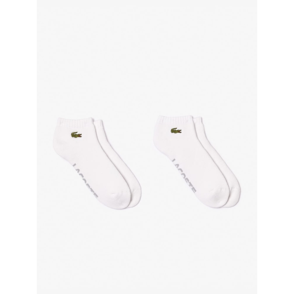 LACOSTE メンズ 2 パックアンクルレングススポーツソックス RA2653-54N 800 Q2NRA2653-54N800