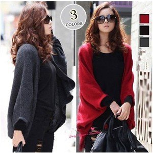 モモンガカーディガン ドルマン ニットロング レディース カーディガン ドルマンスリーブニット スプ