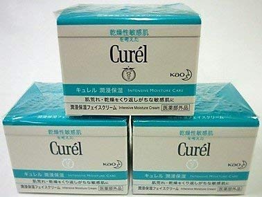 セット販売　花王 潤浸保湿 フェイスクリーム (40g)×3個セット curel 敏感肌用クリーム　医薬部外品