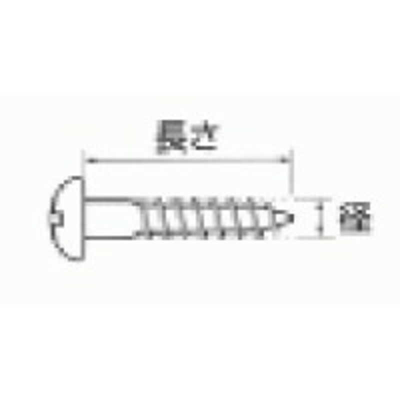 福井金属工芸　鉄木ネジ丸頭(ニッケル)2.4×10 10グロス入　NO.6713 5,422円
