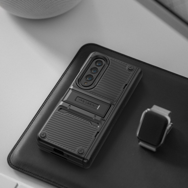 Galaxy Zフォールド3 スタンド ヒンジ保護 ヒンジカバー ハイブリッドケース