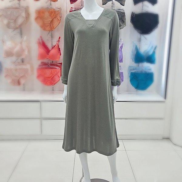 シルクフィットレーヨン混紡女性ホームウェアワンピースGW1941A_US