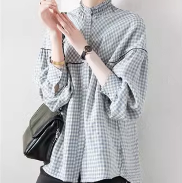 トップス デート シャツ ブラウス カットソー 袖あり 長袖 かわいい 大人可愛い きれいめ シンプル カジュアル 大人 上品 おしゃれ お洒落 かっこいい レトロ 大人女子 こなれ感 キュート