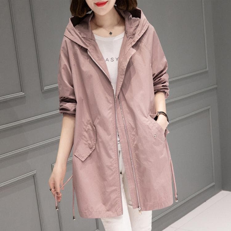 の レディースコート　チェスターコート　女性　スプリングコート　トレンチコート　フード付き 春夏秋　ジャケット　アウター　通勤