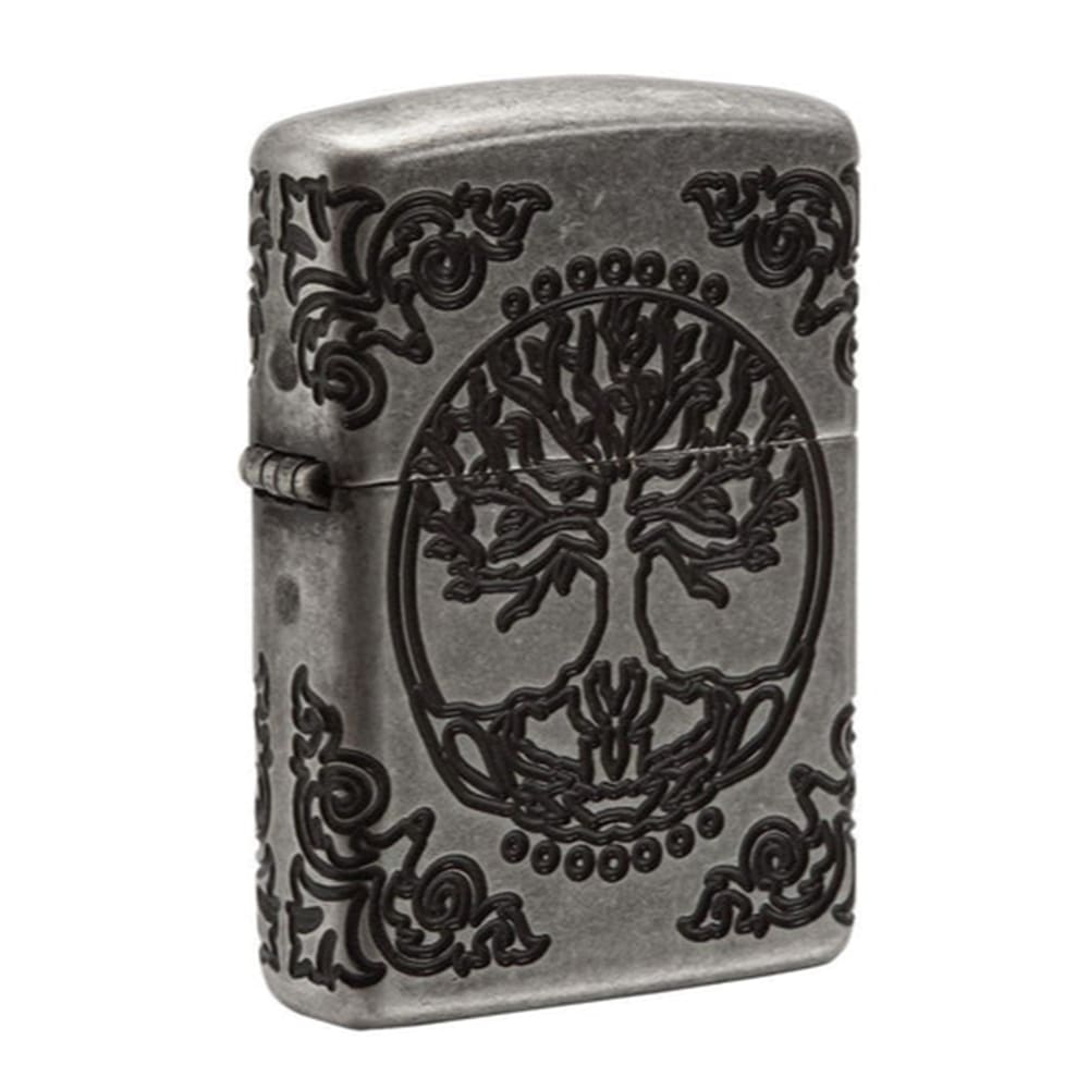 Zippo ラグジュアリー ジッポーライター アーマー 北米シリーズ レトロデザイン 29670 Tree of Life ディープ·カービング