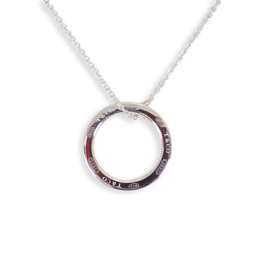 【中古】TIFFANY/ティファニー 925 1837 サークル ペンダント[g340-42］