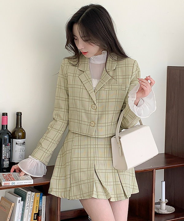 チェック柄ショートジャケット | ファッション通販サイト NUGU