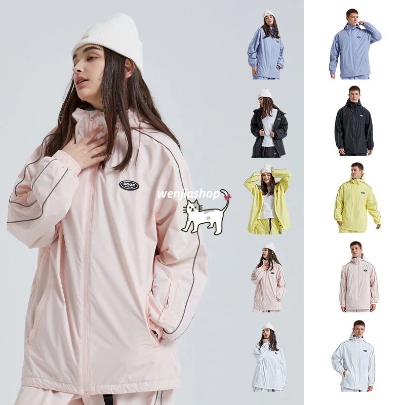 スノーボードウェアジャケット単品レディースメンズスキーウェアトップスアウターパーカー韓国風男女兼用スノボーウェアスノーウェアスノボウェア防水防寒防雪保温防風通気