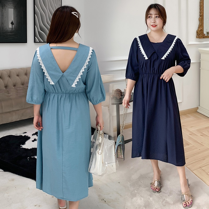 ワンピース 大きいサイズ 半袖 春夏 韓国 妊婦 マタニティ ゆったり きれいめ 3l 4xl 5l