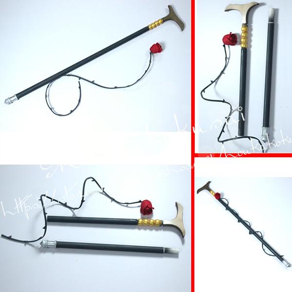 コスプレ道具 PVC 武器 バーチャルライ バー風VTuber彩虹社 Rosemi Lovelock ロゼミ・ラブロック ステッキ 道具手杖 変装 仮装-375