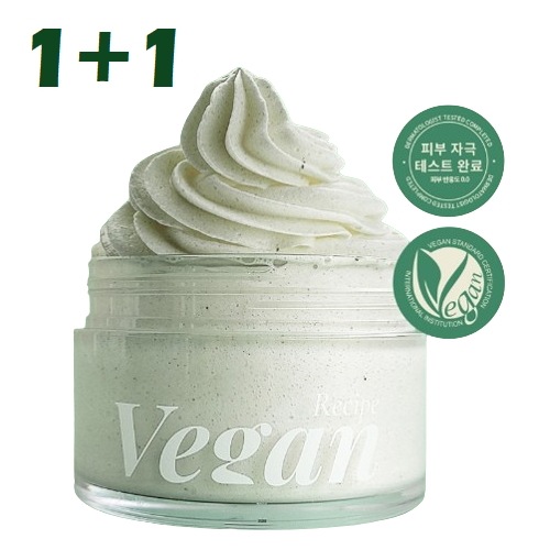 ヴィーガン レシピ ホイップドパック クレンザー兼用 110g 2個 / 弱酸性 低刺激 肌保湿 肌鎮静 栄養 / 韓国コスメ Kbeauty