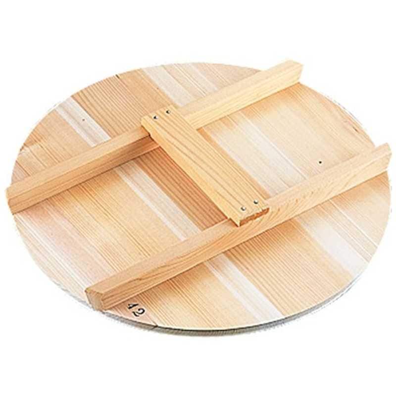 雅うるし工芸　厚手サワラH型取手木蓋 42cm用　AKB03042