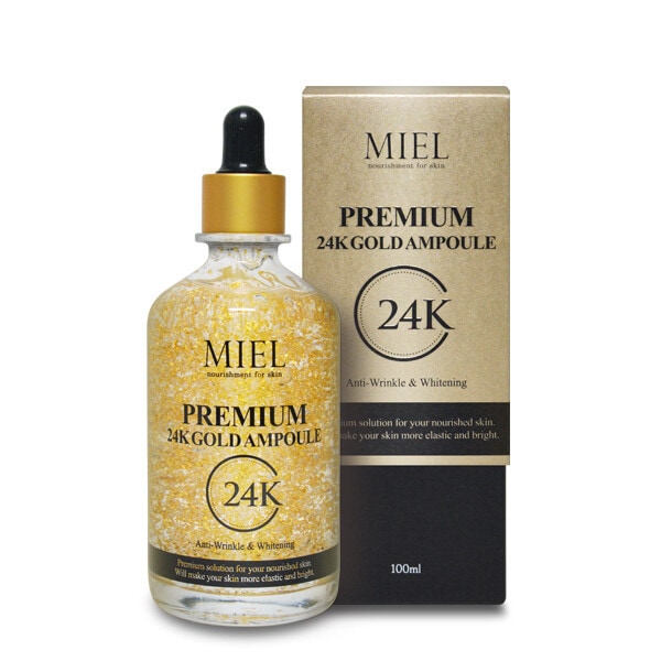 (レディ) ミエル プレミアム 24K 大容量 ゴールド アンプル 100ml 改善 保湿