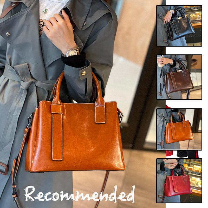 【2点購入で150OFF】【夏日限り激安SALE】レディース ハンドバッグ 大小 本革バッグ レザー 上品 高級感 シンプル お洒落 大人 バッグ カバン