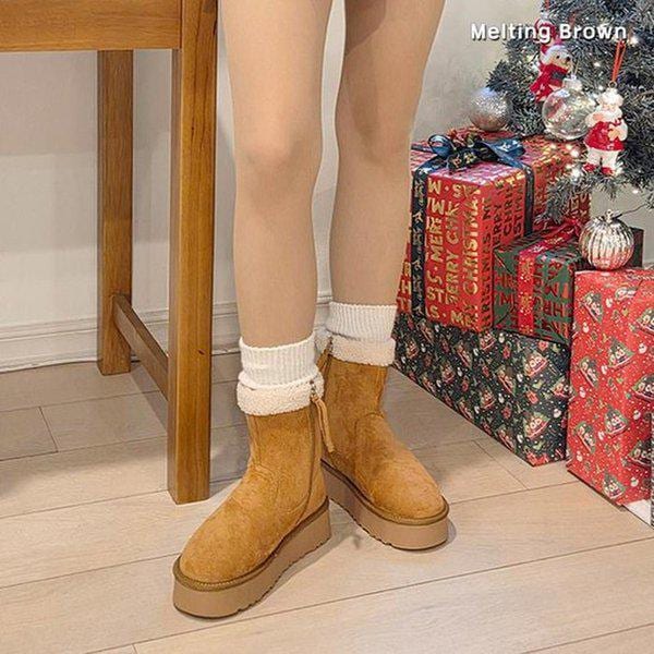 女性用アンクルファーブーツ 冬用ブーツ SS50