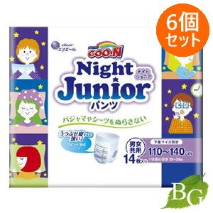 グーン GOO.N ナイト ジュニアパンツ 14枚入 6個セット