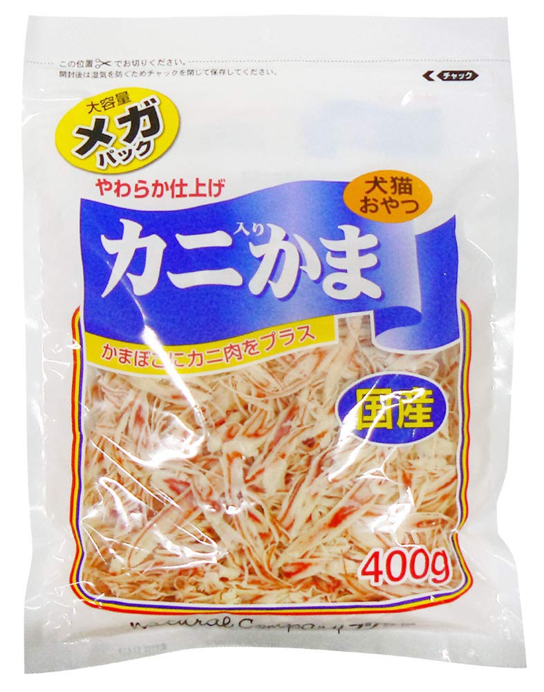 （まとめ買い）藤沢商事 カニ入りかま メガパック 400g 【×3】