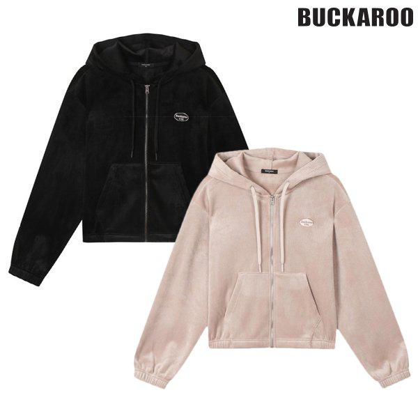 [驪州店] 女性ミンクコーデュロイフード付きジップアップジャケット(B244TJ620P)