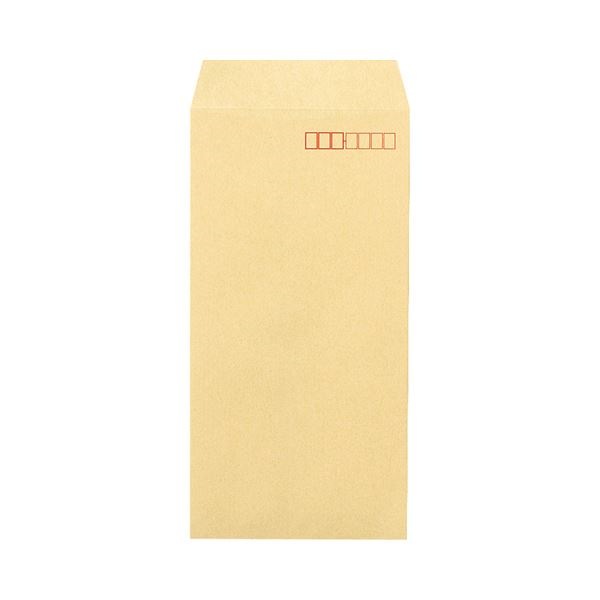 （まとめ） ピース 再生クラフト封筒（厚口タイプ） 長3 100g/m2 枠あり 540 1パック（70枚） 30セット