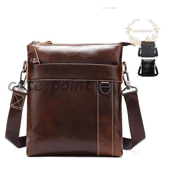 激安販売！【赤字覚悟】ショルダーバッグ ワンショルダー 斜め掛け 肩掛け メンズ 本革 厳選牛革 レザー 革 レザーバッグ ipad収納 通勤 通学 アウトドア