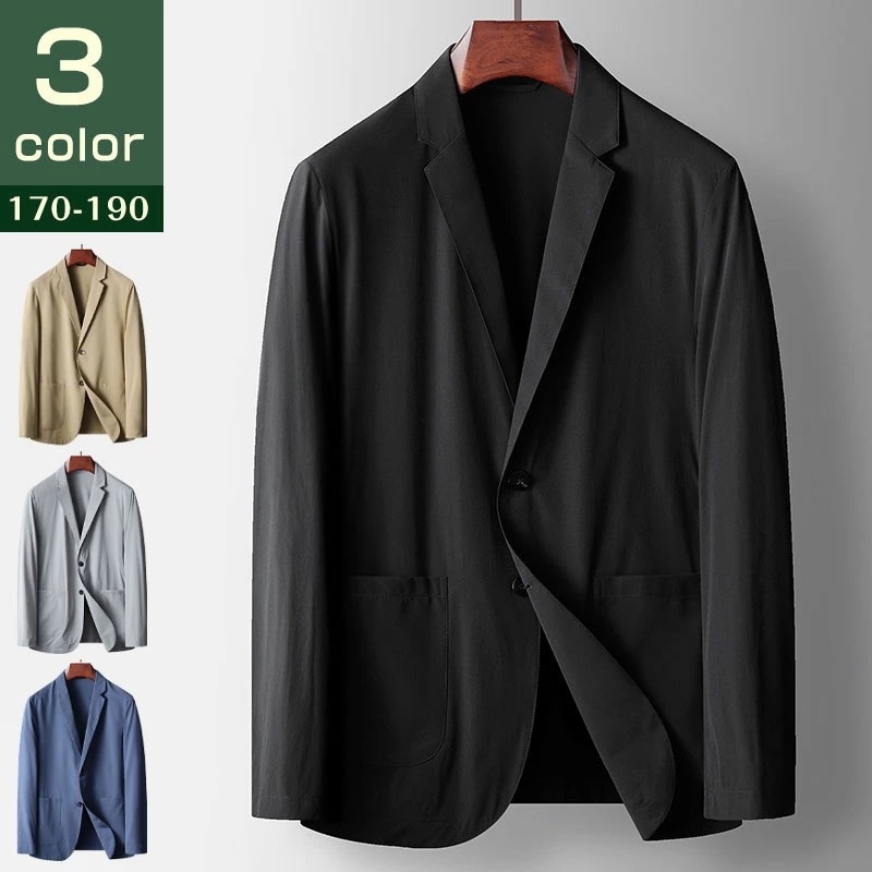 テーラードジャケット ポケット付き メンズ おしゃれ ビジネス 春 秋 ジャケット フォーマル シャツジャケット トップス アウター 春夏 薄手 無地 スーツジャケット メンズ ファッション 無地 U
