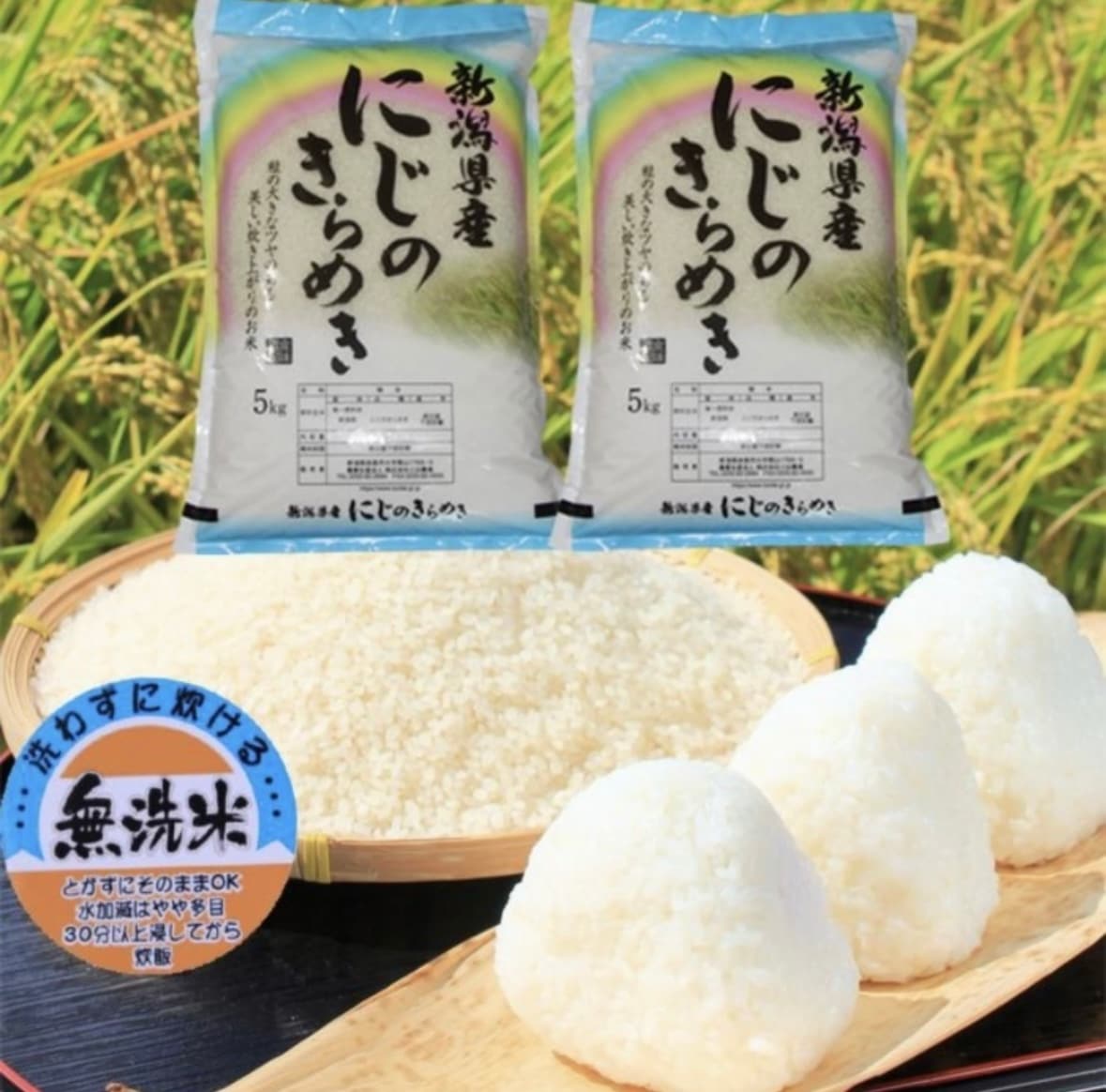 新潟県産 にじのきらめき 無洗米 10kg 令和６年産　プレゼント入り 米 高級米 おいしいお米 美味しいお米 産地直送 農家の米 コシヒカリの郷小出農場