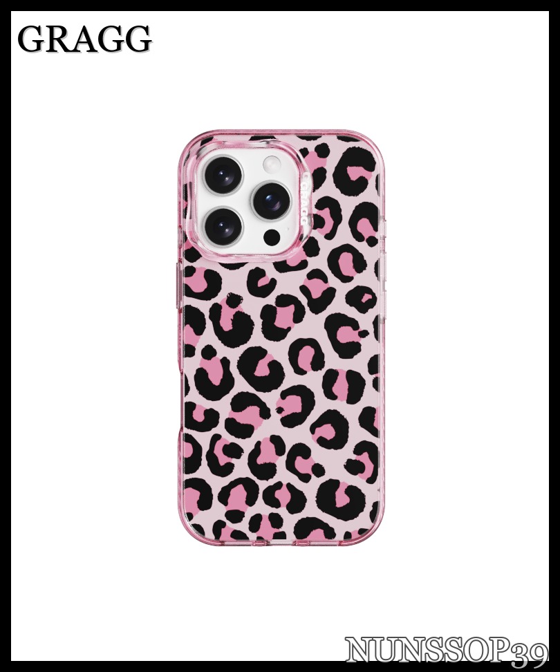 GRAGG MAGSAFE LAYERS FRAME CASE CLEAR PINK - STRUCTURED LE