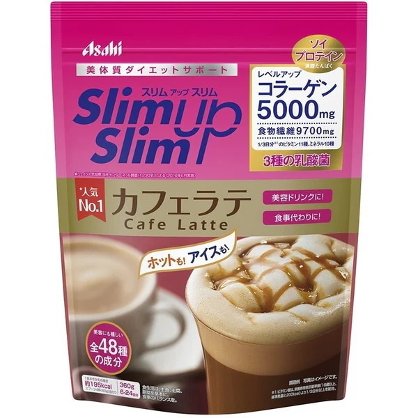 アサヒグループ食品 スリムアップスリム シェイク カフェラテ 360g