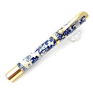 万年筆 /文房具 [藍染/流水桜 藍色] 美濃和紙 友禅紙 文具 オフィス用品 ステーショナリー