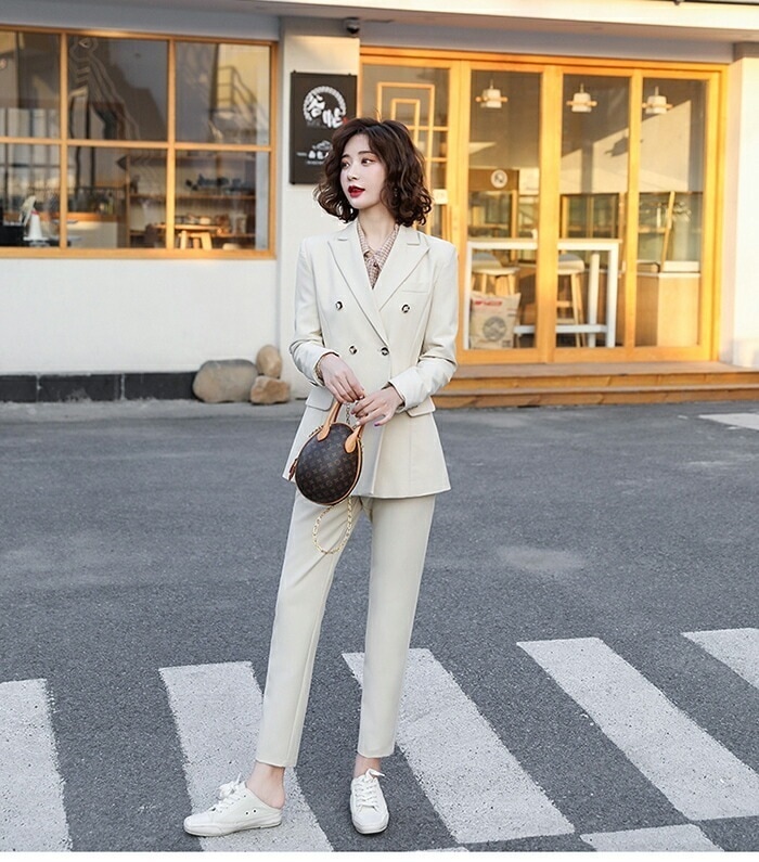 スーツパンツスーツ上下セット 2点セット ロングパンツ 秋 スーツ 春 入園式 パンツドレス オフホワイト 卒業式 入学式 トップス 黒 卒園式 ブラック 夏 パンツ レディース セットアップ