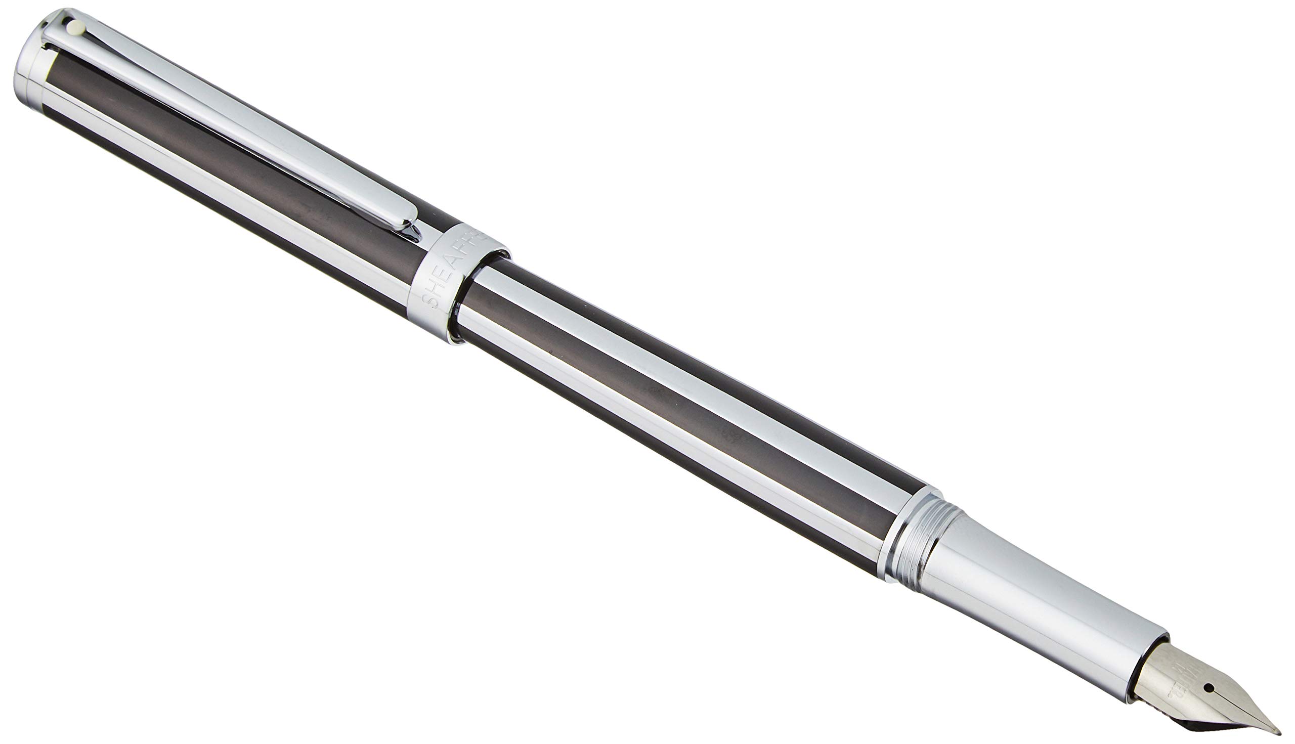 シェーファー 万年筆 M 中字 インテンシティ ジェットブラックストライプ ITS9233PN-M 両用式 正規輸入品